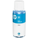 Bouteille d'encre cyan authentique 70 mL HP 31 Original