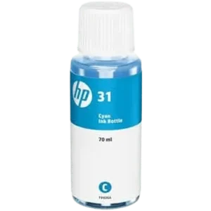 Bouteille d'encre cyan authentique 70 mL HP 31 Original