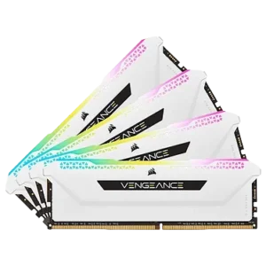 Corsair Vengeance RGB PRO - (32Go) (4x8Go) - DDR4 - 3600MHz - Blanc