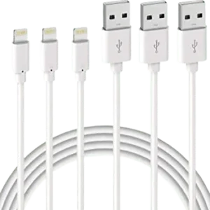 Lot de 3 Câble de Chargeur iPhone 2m - Lightning