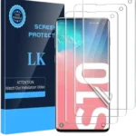 LK - Pack de 3 protectores de pantalla para Samsung Galaxy S10