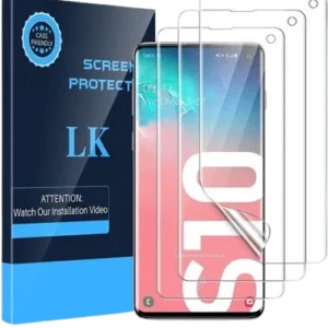 LK - Lot de 3 Film de protection pour écran Samsung Galaxy S10
