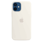 Coque silicone avec MagSafe pour iPhone 12 Mini - Blanc