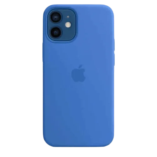 Силиконов калъф с MagSafe за iPhone 12 Mini – син