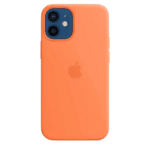 Coque silicone avec MagSafe pour iPhone 12 Mini - Kumquat