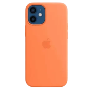 Coque silicone avec MagSafe pour iPhone 12 Mini - Kumquat