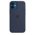 Coque silicone avec MagSafe pour iPhone 12 Mini - Marine intense
