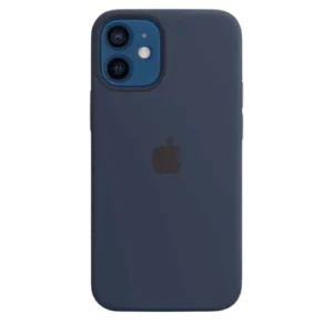 Coque silicone avec MagSafe pour iPhone 12 Mini - Marine intense