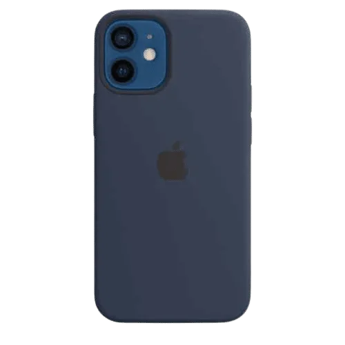 Coque silicone avec MagSafe pour iPhone 12 Mini - Marine intense