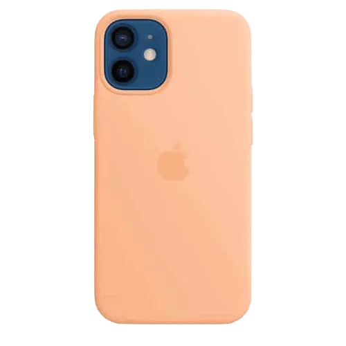 Custodia in silicone con MagSafe per iPhone 12 Mini - Melone