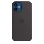 Custodia in silicone con MagSafe per iPhone 12 Mini - Nero