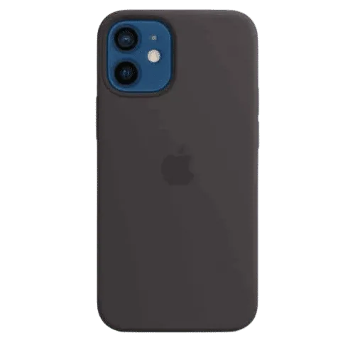 Custodia in silicone con MagSafe per iPhone 12 Mini - Nero