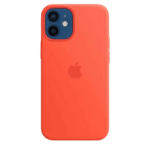 Coque silicone avec MagSafe pour iPhone 12 Mini - Orange