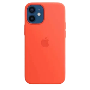 Coque silicone avec MagSafe pour iPhone 12 Mini - Orange