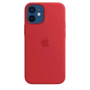 Coque silicone avec MagSafe pour iPhone 12 Mini - Rouge