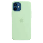 Coque silicone avec MagSafe pour iPhone 12 Mini - Pistache