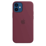 Silicone Case with MagSafe for iPhone 12 Mini - Plum