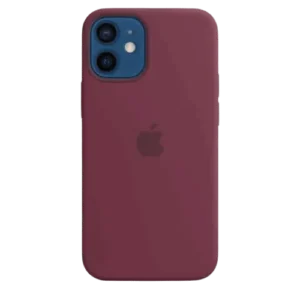 Coque silicone avec MagSafe pour iPhone 12 Mini - Prune