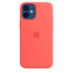 Coque silicone avec MagSafe pour iPhone 12 Mini - Rose agrume