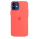 Silicone Case with MagSafe for iPhone 12 Mini - Citrus Pink