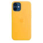 Capa de silicone com MagSafe para iPhone 12 Mini - Girassol