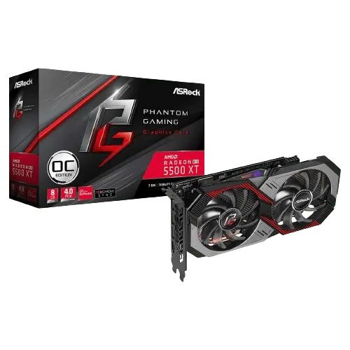 ASRock Radeon RX 5500 XT Phantom Gaming D 8 Go OC