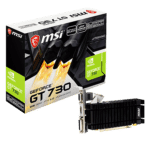 MSI NVIDIA GeForce GT 730 - N730K/2GD3H-LPV1 - 2 Go DDR3