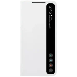 Samsung - Etui à rabat Smart Clear View - Galaxy S21 FE - Blanc