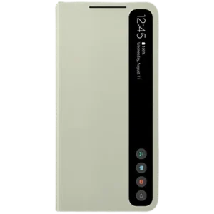 Samsung - Etui à rabat Smart Clear View - Galaxy S21 FE - Olive
