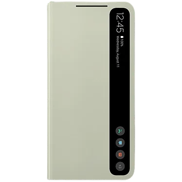 Samsung - Etui à rabat Smart Clear View - Galaxy S21 FE - Olive