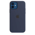 Custodia in silicone con MagSafe per iPhone 12 - 12 Pro - Blu marino intenso