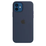Silikonhülle mit MagSafe für iPhone 12 – 12 Pro – Intensives Marineblau