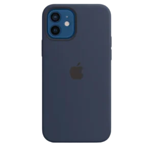 Coque silicone avec MagSafe pour iPhone 12 - 12 Pro - Marine intense