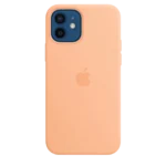 Coque silicone avec MagSafe pour iPhone 12 - 12 Pro - Melon