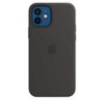 Coque silicone avec MagSafe pour iPhone 12 - 12 Pro - Noir