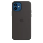 Coque silicone avec MagSafe pour iPhone 12 - 12 Pro - Noir