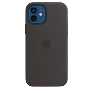 Coque silicone avec MagSafe pour iPhone 12 - 12 Pro - Noir