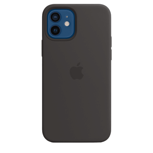 Coque silicone avec MagSafe pour iPhone 12 - 12 Pro - Noir