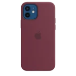 Coque silicone avec MagSafe pour iPhone 12 - 12 Pro - Prune