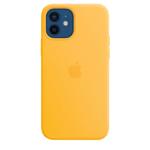 Coque silicone avec MagSafe pour iPhone 12 - 12 Pro - Tournesol