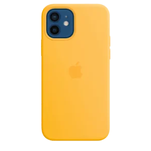 Coque silicone avec MagSafe pour iPhone 12 - 12 Pro - Tournesol