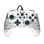 PowerA - Manette Filaire Améliorée pour Nintendo Switch – Pikachu Noir & Argent