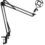 Hauea - Support de microphone - Bras articulé - Noir
