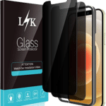 LϟK - Lot de 2 Verres Trempé Anti Espion - iPhone 12 / 12 Pro