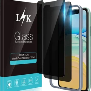LϟK - Lot de 2 Verres Trempé Anti Espion - iPhone XR / 11