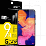NEW'C - Lot de 2 verre trempé - Samsung Galaxy A10, A10s, M10 - Anti Rayures - Ultra Résistant 9H