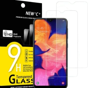 NEW'C - Lot de 2 verre trempé - Samsung Galaxy A10, A10s, M10 - Anti Rayures - Ultra Résistant 9H