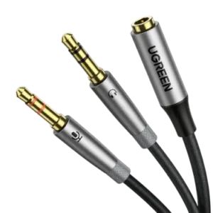 Ugreen – Adaptateur Jack Audio Stéréo 3.5mm - Micro + Casque - 20cm