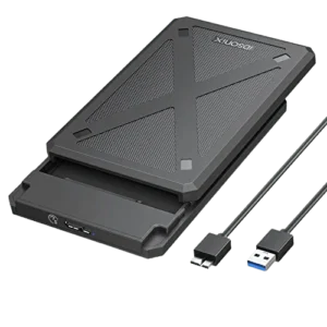 iDsonix - Boîtier pour Disque Dur 2,5" - USB 3.0 vers SATA 3 - Noir