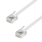 deleyCON – RJ11-Telefonkabel, 1 m – Fax, Modem, Router, DSL, VDSL, ISDN, Internet – robust, flexibel
